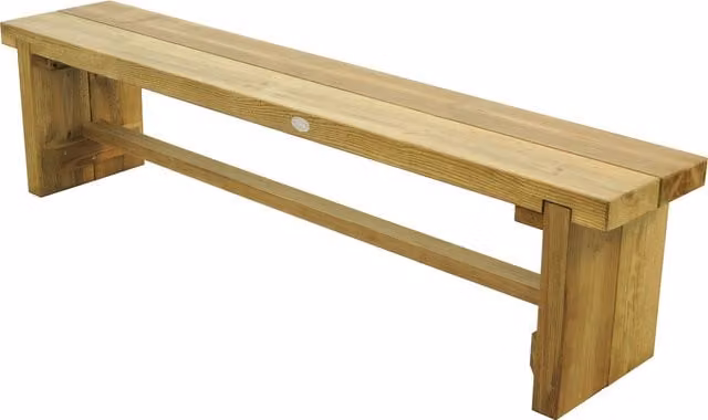 Forest Rustic Wood Double Sleeper Bench in Natural