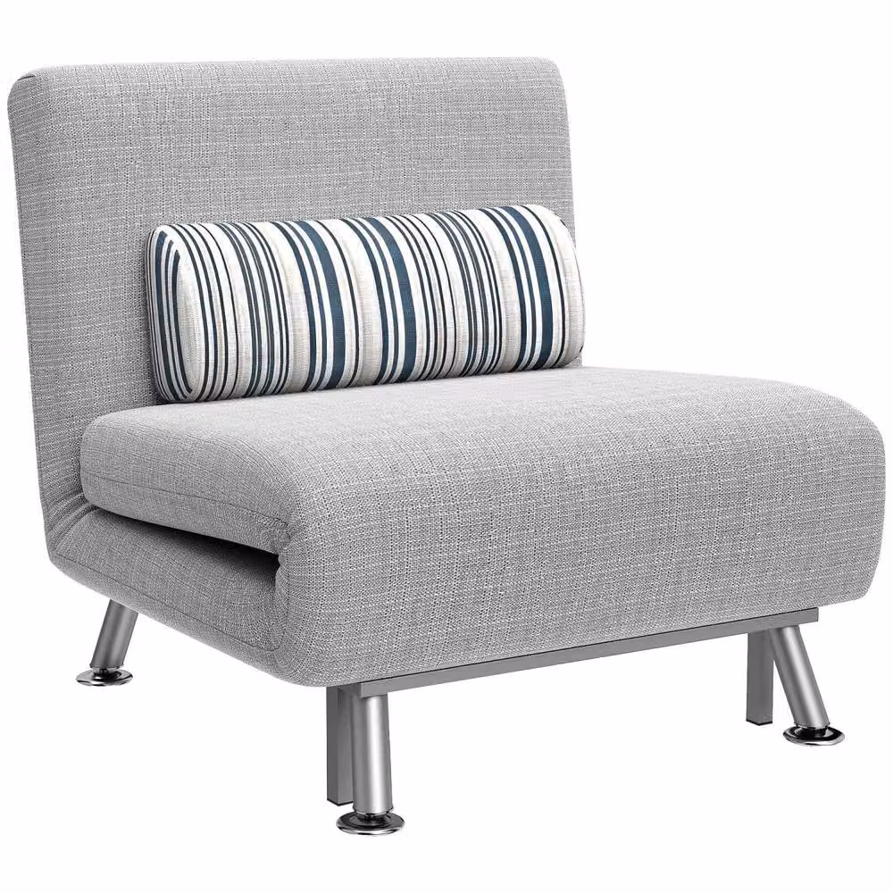 Wyld Haus Coyo Kere Single Fold-Out Futon Chair Bed in Light Grey – 2