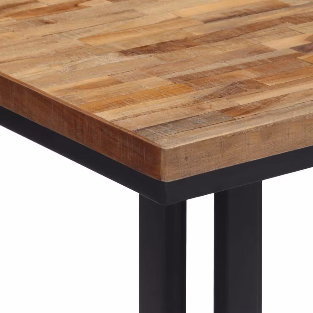 Berkfield Home Square Coffee Table in Brown Solid Reclaimed Teak, W/D/H: 55 x 55 x 40 cm – 2