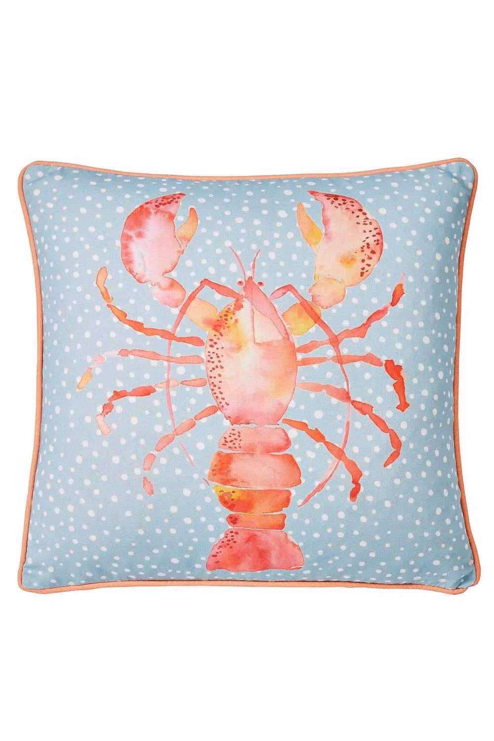 Fusion Lobster Orange Outdoor Square Filled Cushion W/D/H: 43 x 43 x 43 cm – 2