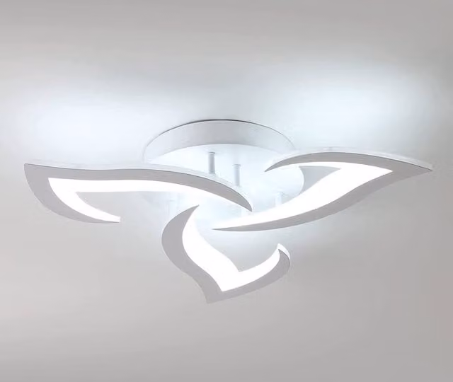 Pheashine Modern Acrylic LED Ceiling Light, Cool White 6500K, Length: 52 cm
