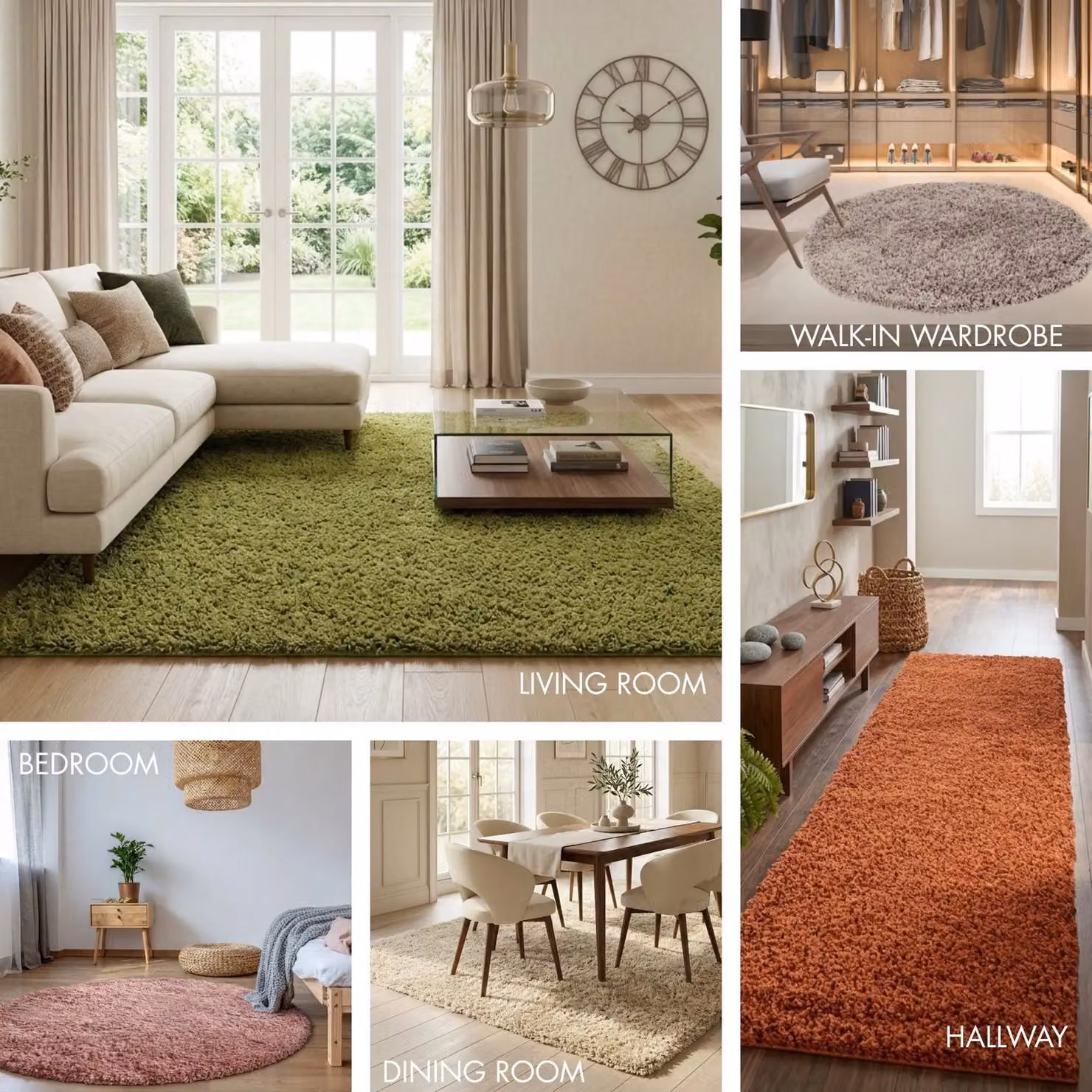 Desire Rugs Modern Purple Shaggy Area Rug, W: 80 cm, L: 150 cm – 4