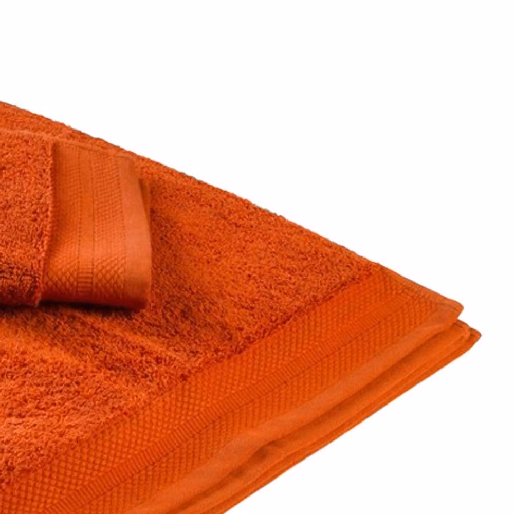 ARTG Deluxe Cotton Terry Guest Towel with Border in Red and Orange, W: 40 cm x H: 60 cm – 2