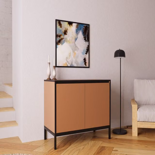 Bimossa Juniper Multipurpose Modern Storage Cabinet in Terracotta