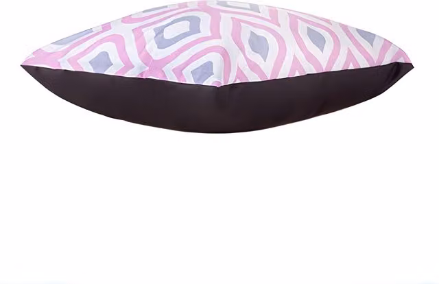 Gardenista Pink and Grey Graphic Printed Outdoor Garden Scatter Cushion