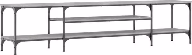 Berkfield Home Industrial TV Cabinet in Grey Sonoma, W/D/H: 201 x 35 x 45 cm – 1