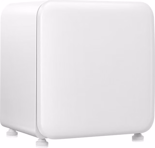 Costway Compact Single Door Mini Fridge with Compressor and Reversible Door, White