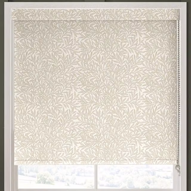 William Morris At Home Willow Floral Blackout Roller Blind in Grey