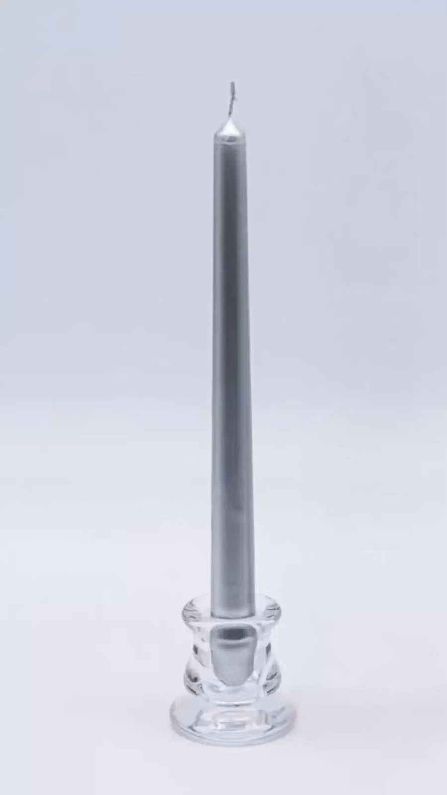 Marco Paul Clear Glass Taper Candle Stick Holder Table Centre Piece – 3