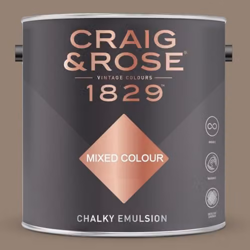 Craig & Rose 1829 Paint Stop Chalky Matt Emulsion in Lucienne Olive, 2.5l