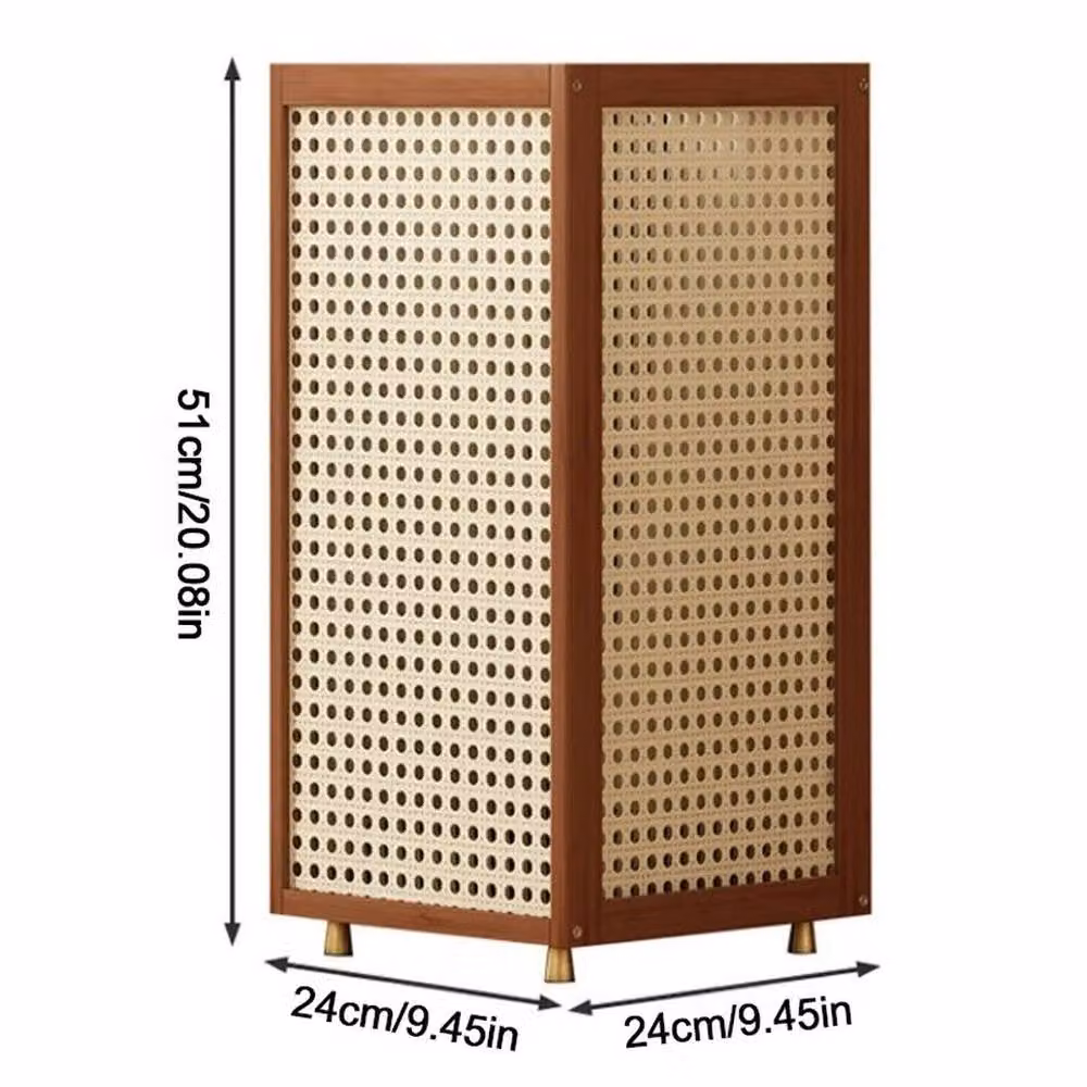 KORVIXA Free Standing Bamboo Umbrella Holder with Removable Tray in Brown – 2