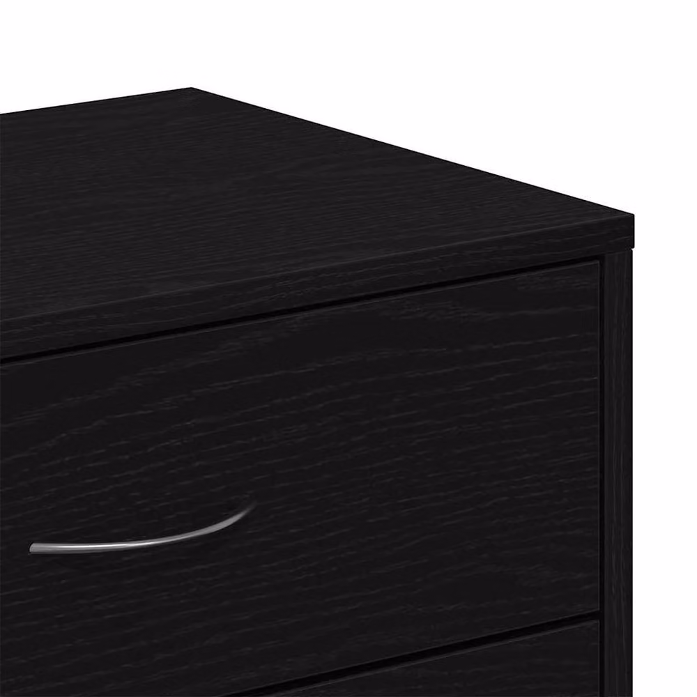 Berkfield Home Modern Black Oak Sideboard with 6 Drawers, W/D/H: 50 x 34 x 96 cm – 5