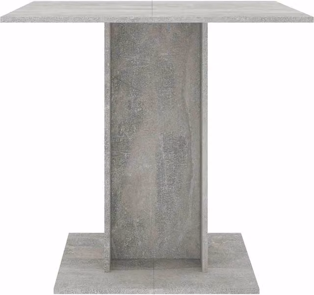 Berkfield Home Beautiful Modern Square Dining Table in Concrete Grey, W/D/H: 80 x 80 x 75 cm – 1