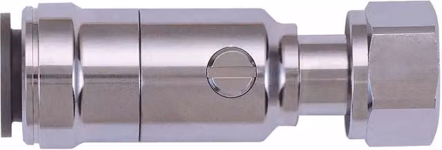 John Guest Chrome Plated Brass Angle Service Valve 15mm x 1/2" Silver