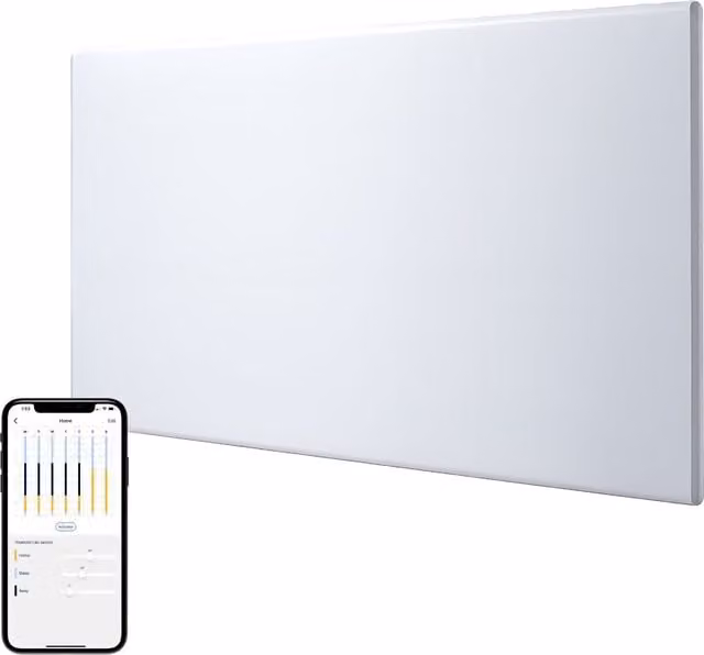Adax VP12 Bluetooth Electric Convector Panel Heater, White, W: 95.5 cm