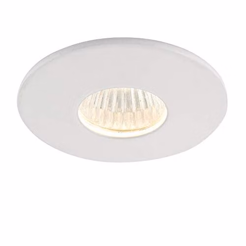 Netlighting Lalo Dimmable Recessed LED Downlight, IP44, 4W, 3000K Warm White, White
