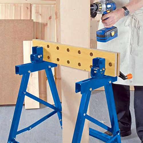 Draper 09951 Blue Foldable Tilt/Turn Workbench – 4