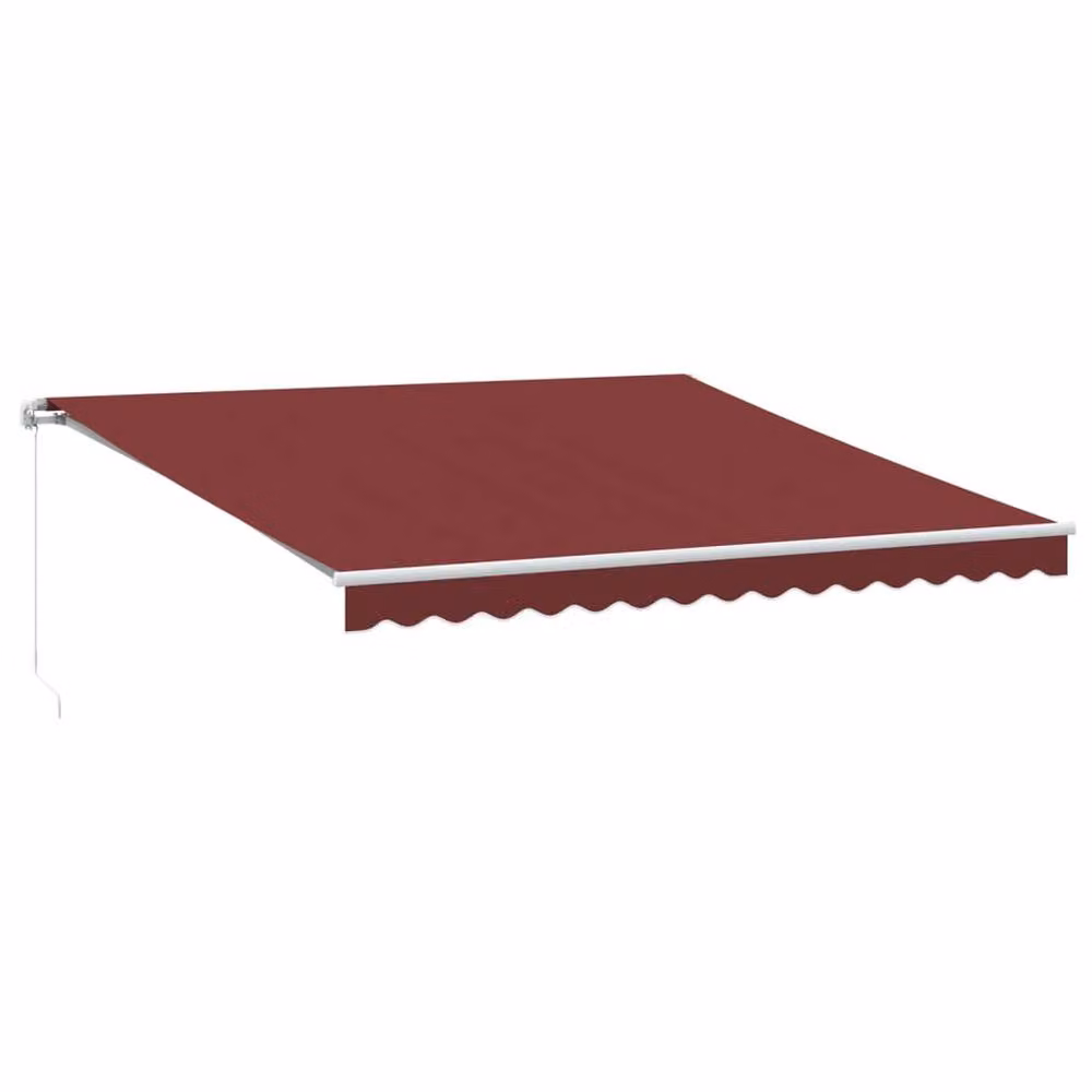 Berkfield Home Manual Retractable Awning in Red, W: 400 cm, D: 350 cm – 2