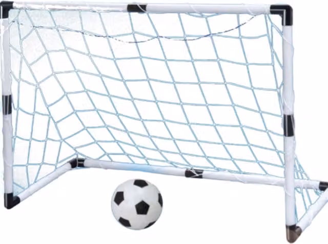 Garden Mile Kids Ball Sports Goal Post Set in White and Black