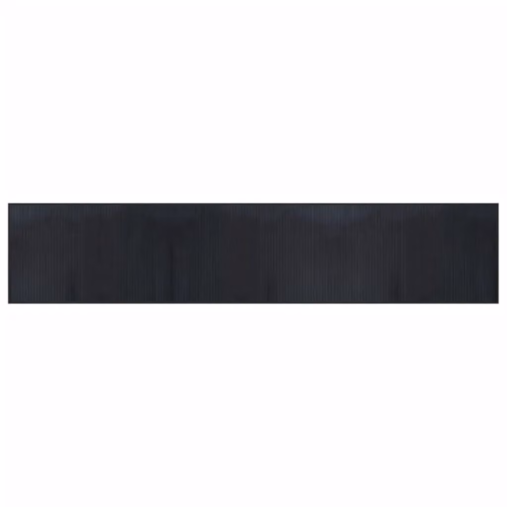 Berkfield Home Rectangular Bamboo Rug in Black, W/D/H: 60 x 300 cm – 2