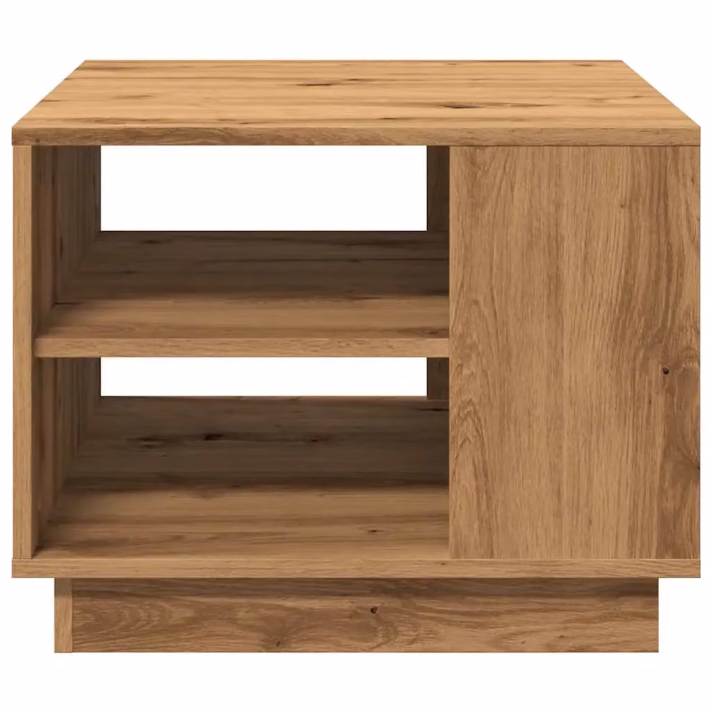 Berkfield Home Artisan Oak Coffee Table in Brown, W/D/H: 55 x 55 x 42 cm – 4