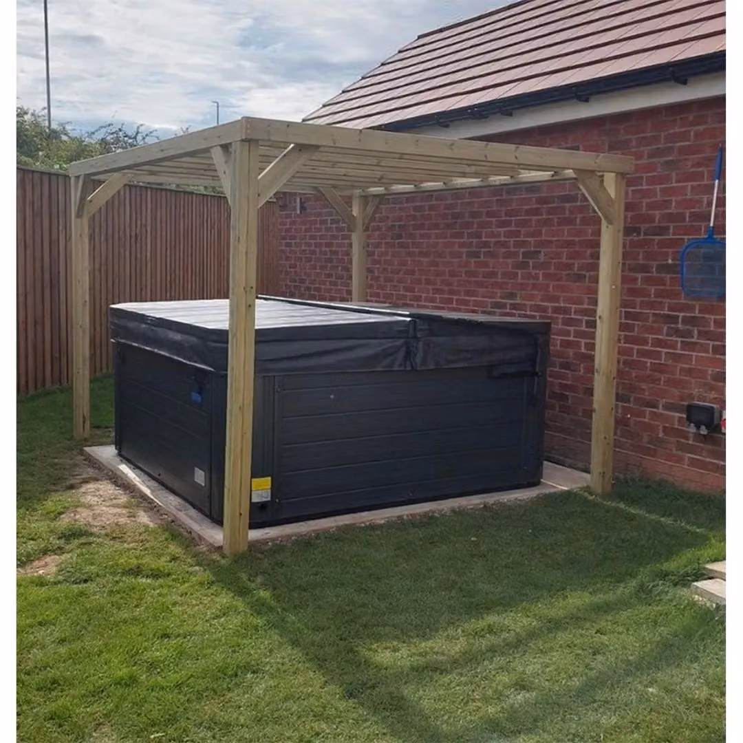 Churnet Valley Garden Furniture Ltd Heavy Duty Wooden Pergola in Brown, W: 300 cm, D: 240 cm, H: 230 cm – 2