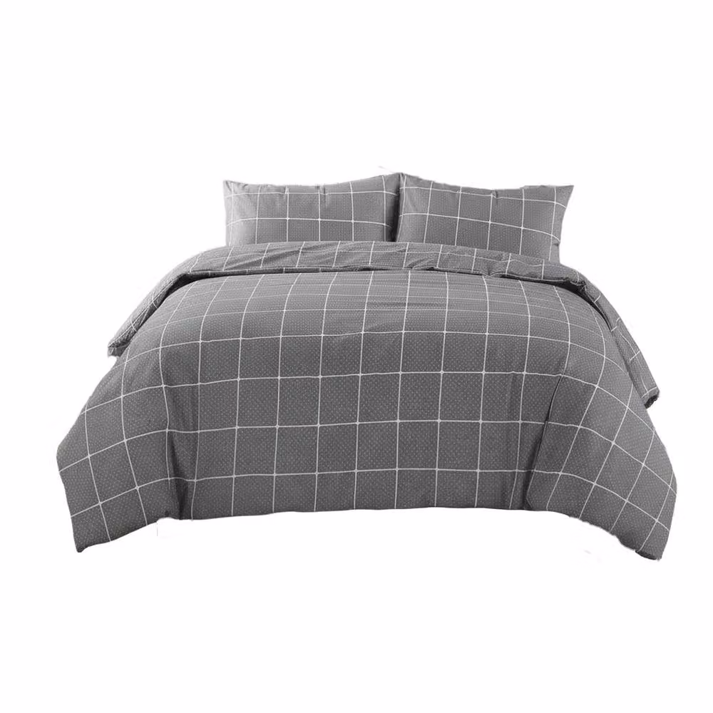 Snug City Grey Dotted Pattern Duvet Cover and Pillowcase Set, Super King, 200 x 200 cm – 2