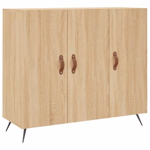 vidaXL Modern Sideboard in Brown, W/D/H: 90 x 34 x 80 cm