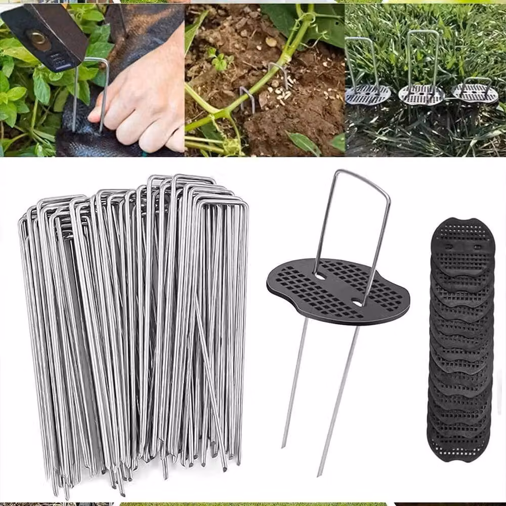 SPETLEK Control Mat Membrane Pegs and Buffer Washer Pegs in Silver Galvanised Steel, 2kg – 4