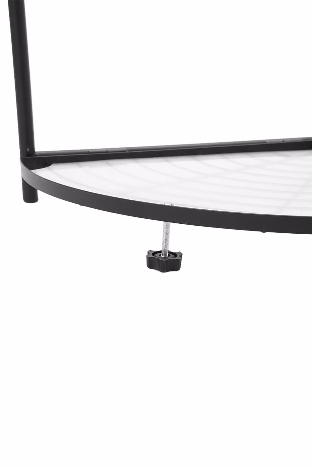 Living and Home Matt Black Metal Corner Storage Rack XL – 4