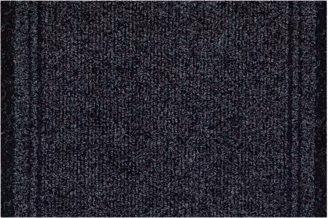 RugsX Malaga Black Rectangular Doormat, W: 80 cm, D: 130 cm