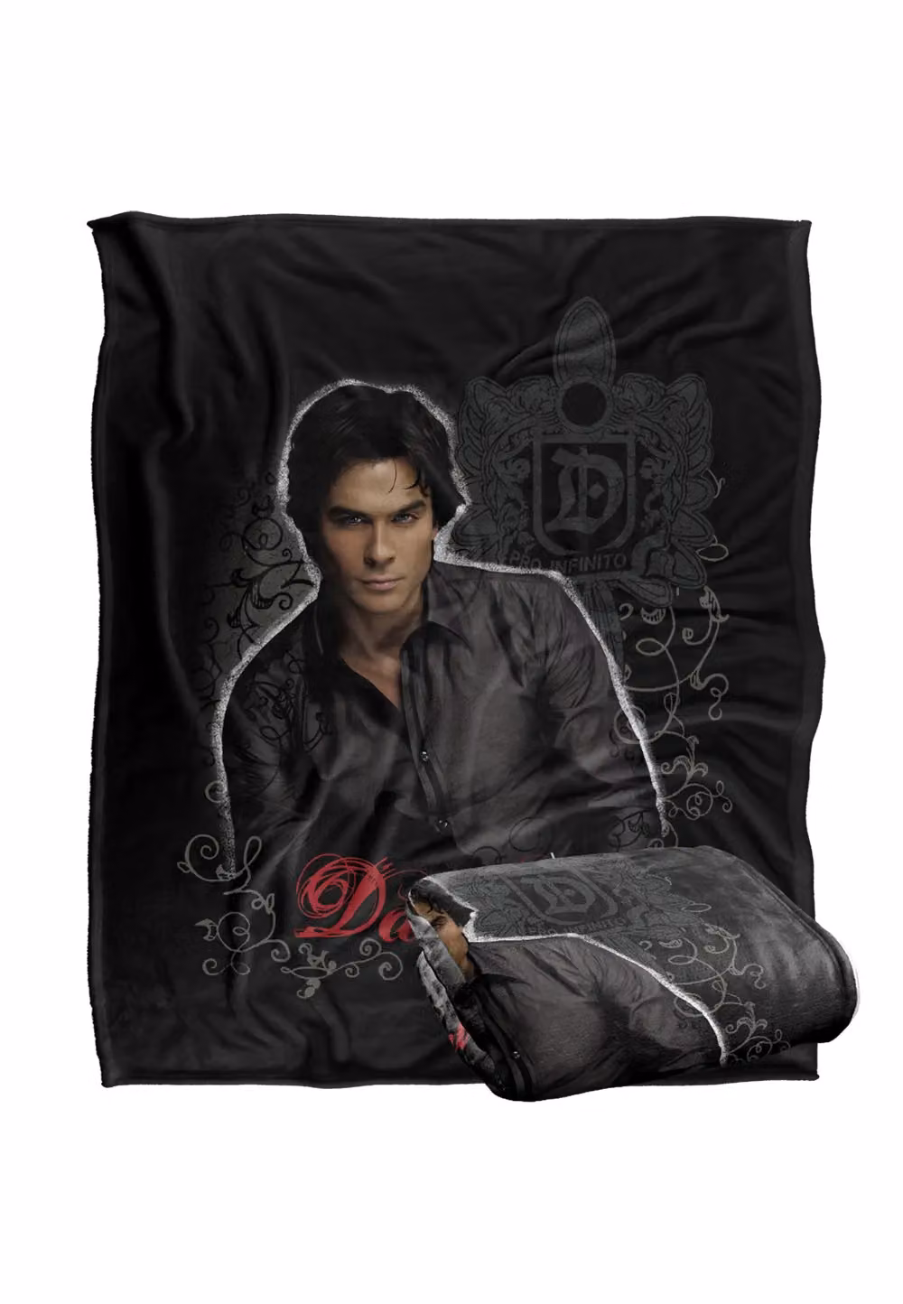 Warner Brothers Vampire Diaries Damon Silky Touch Super Soft Throw Blanket in White – 2