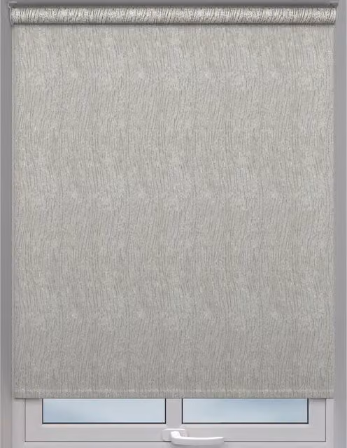Terrys Made to Measure Semi-Transparent Textile Roller Blind in Beige and Grey