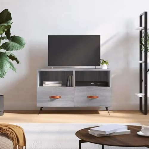 vidaXL Modern Grey TV Cabinet W/D/H: 80 x 36 x 50 cm – 2