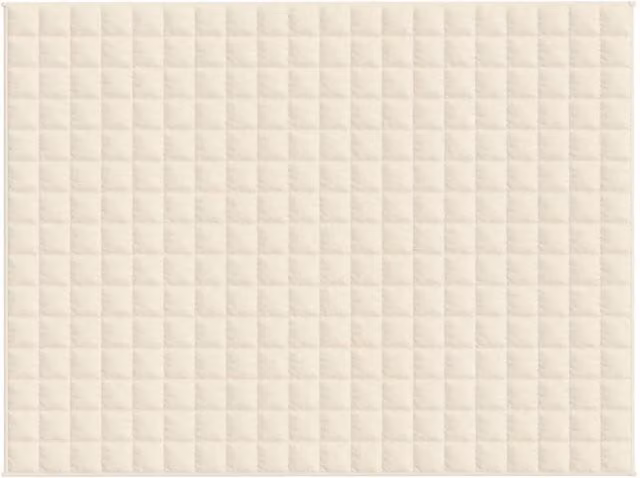 Berkfield Home Weighted Blanket in Beige, W/D/H: 152 x 203 cm, 11 kg – 1