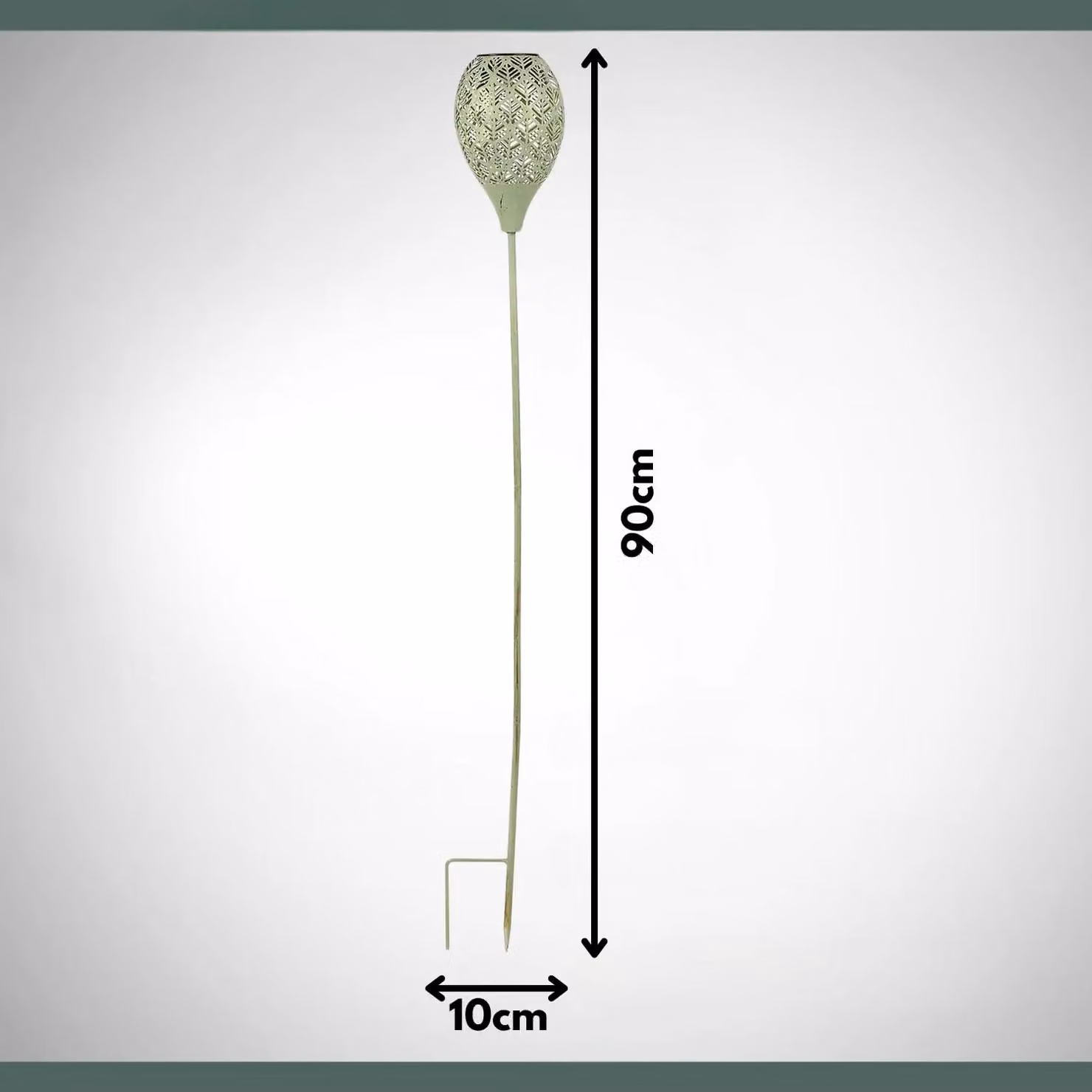 Marco Paul 2-Pack Solar LED Stake Lights in Green, Height: 90 cm – 2