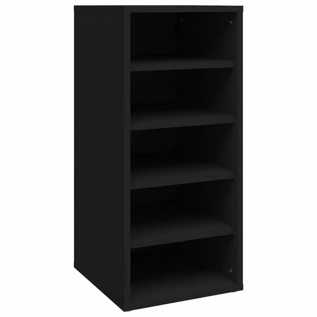 Berkfield Home Set of 2 Black Wall Mounted Shoe Cabinets with Glass Doors, W/D/H: 31.5 x 35 x 70 cm – 4