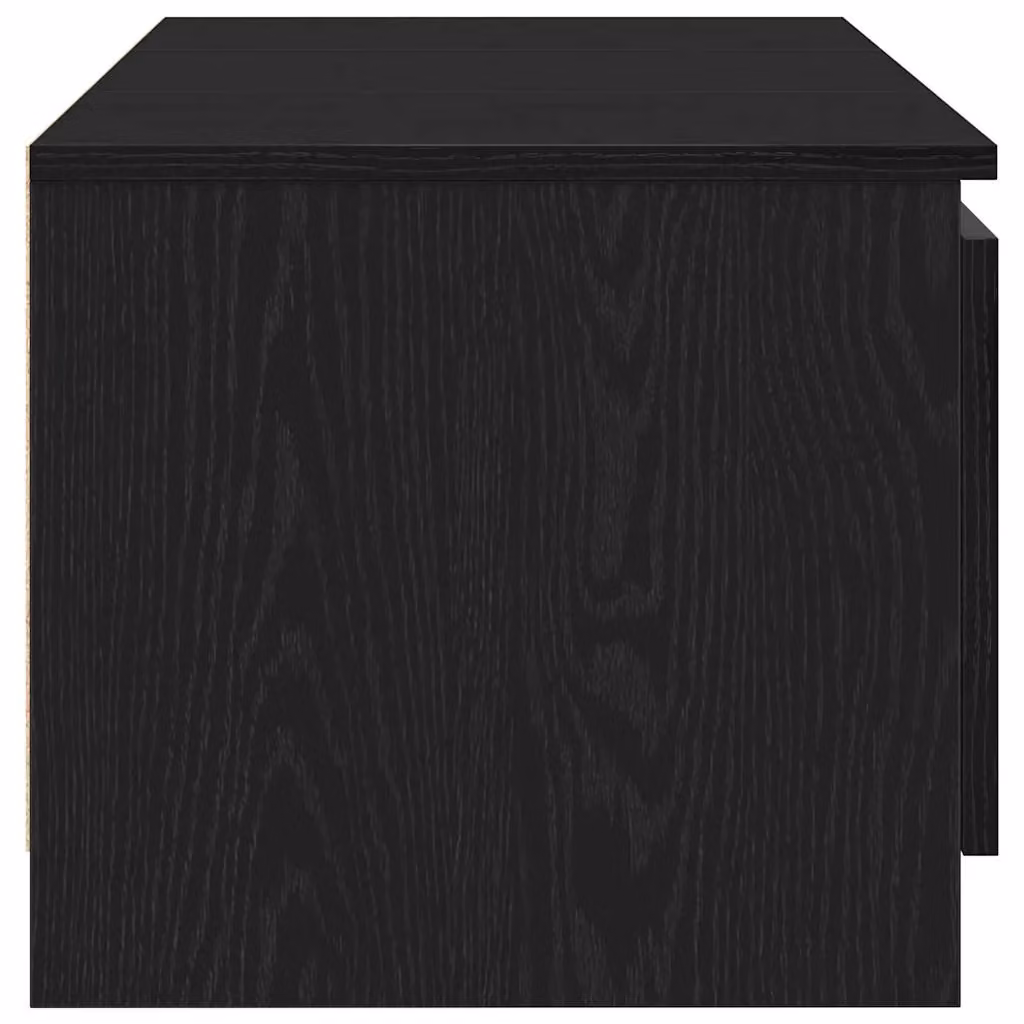 Berkfield Home Modern Black Oak TV Cabinet, W/D/H: 140 x 40 x 35.5 cm – 4