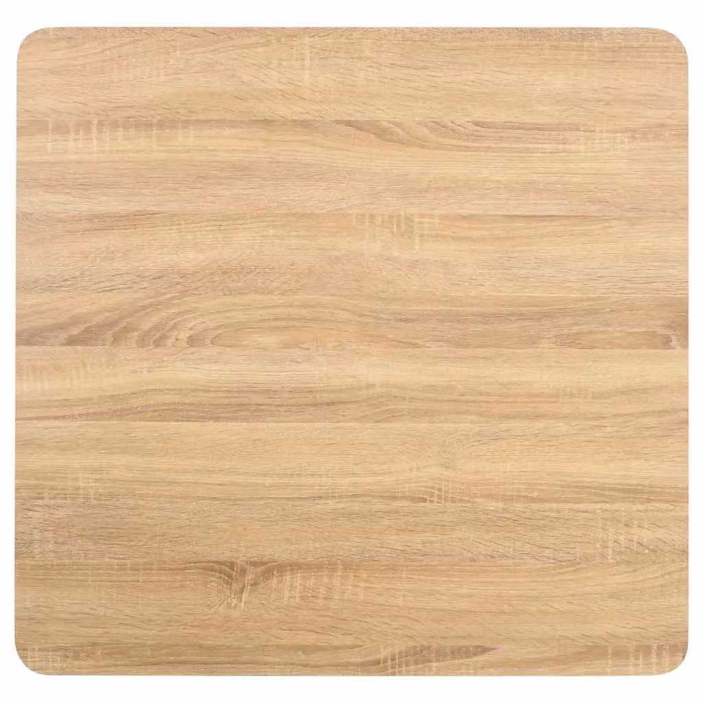Berkfield Home Modern Square Bistro Table in Light Brown, W/D/H: 80 x 80 x 75 cm – 2