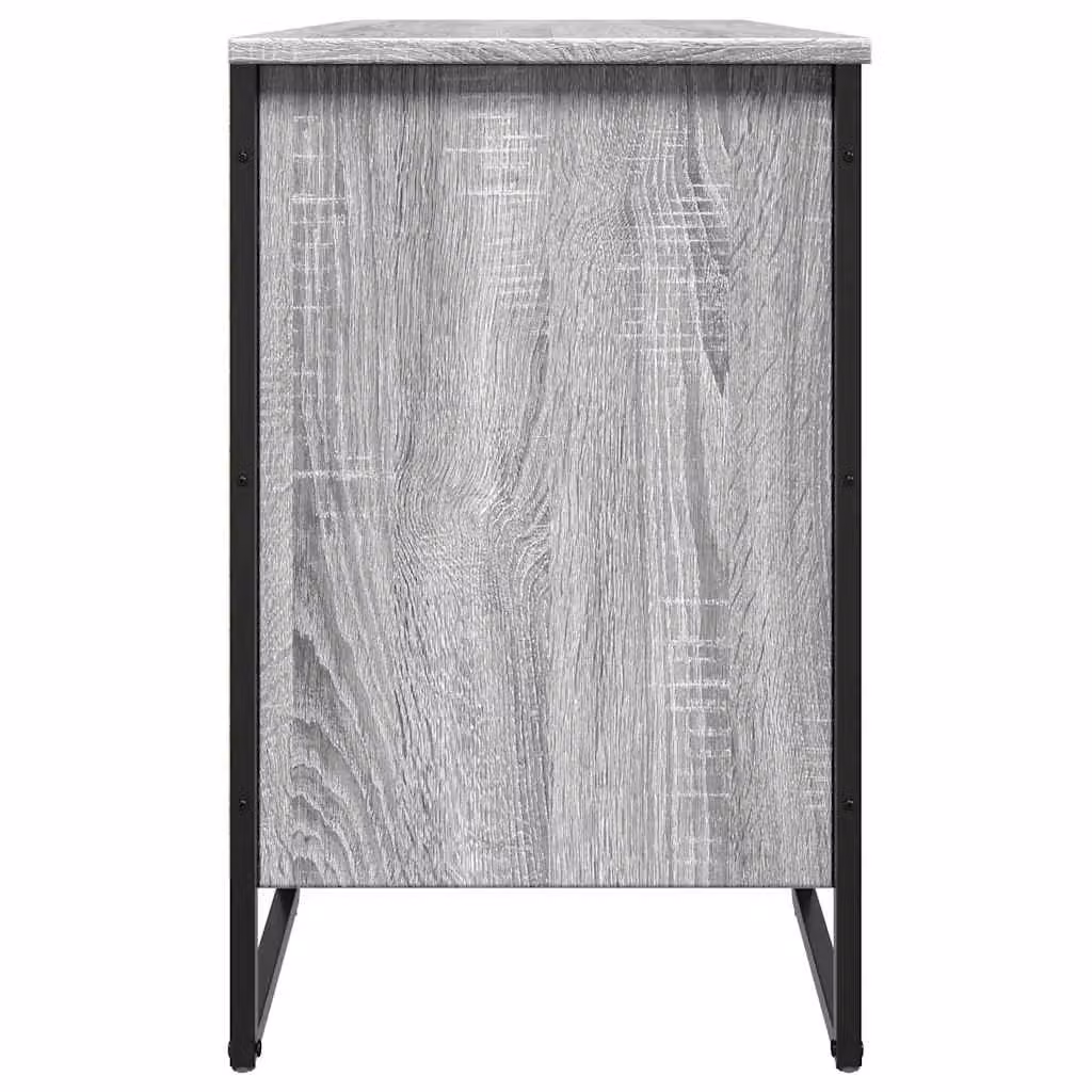 Berkfield Home Grey Industrial Shoe Cabinet with Integrated Seat, W/D/H: 90 x 38 x 61.5 cm – 4