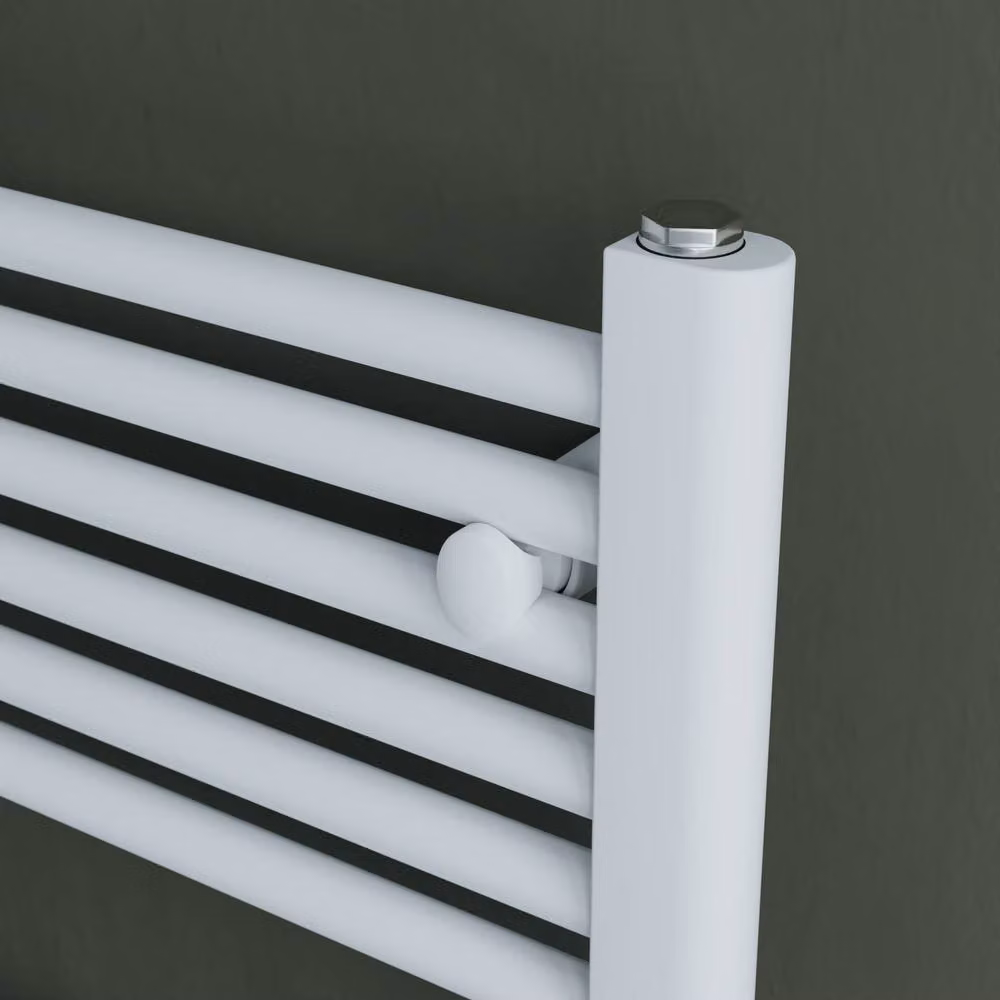 Bathroom Kingdom Luna Electric Heated Towel Rail, White, W: 50 cm, H: 75 cm – 2