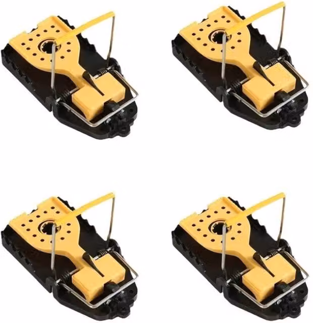 Ventryn 4 Pack Professional Reusable Mouse Traps in Black – 1