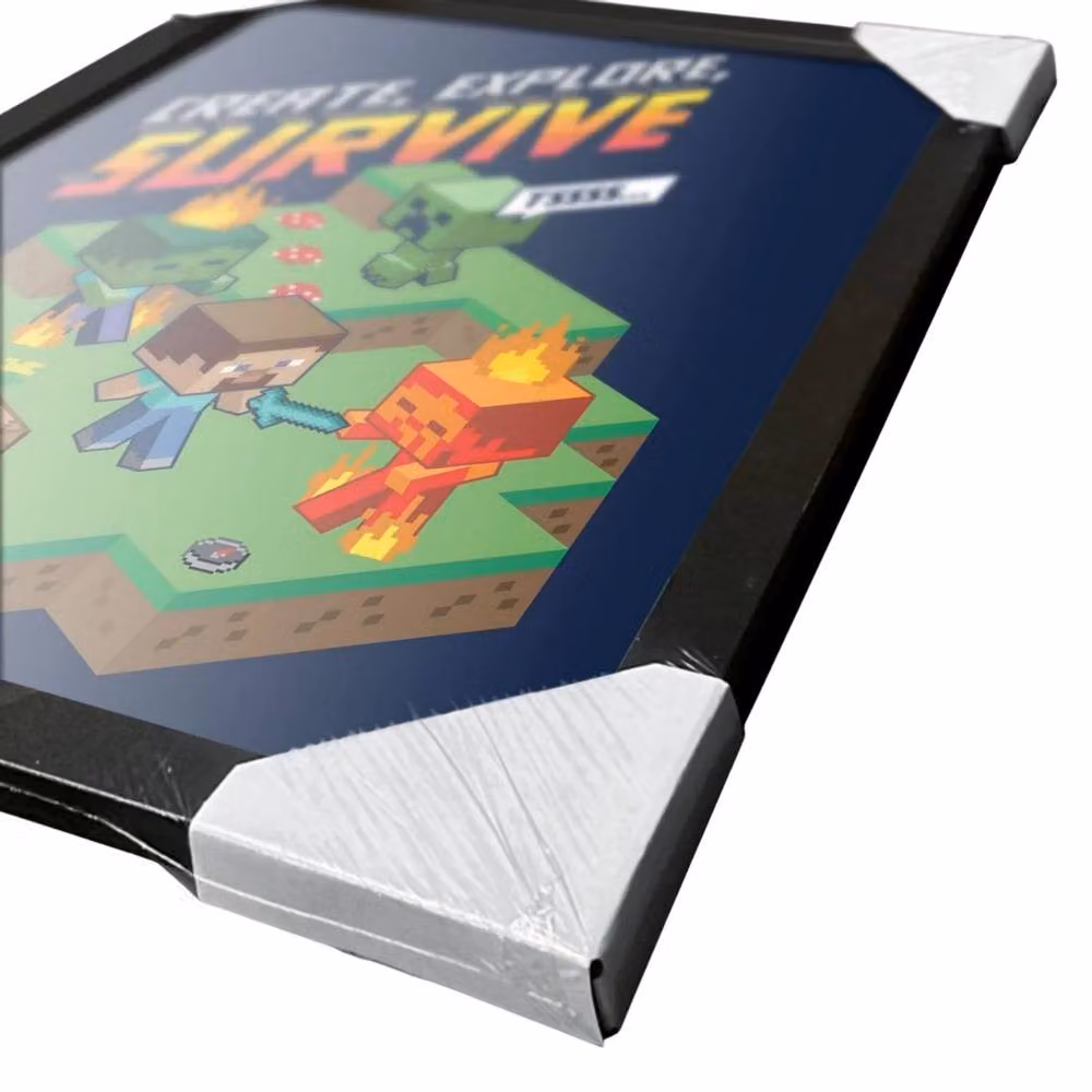 Minecraft Create Explore Survive Multicolour Framed Paper Poster – 3