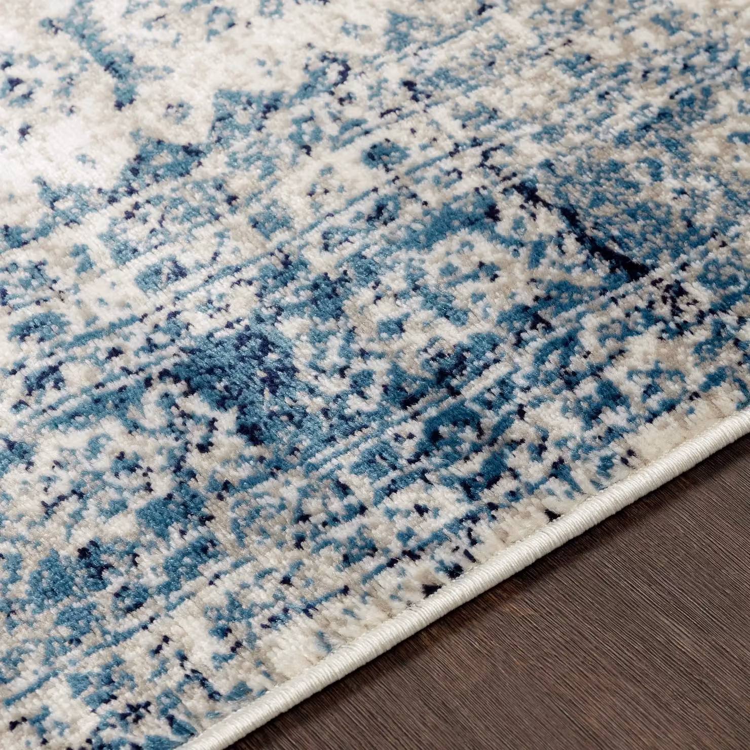 Livabliss Monte Carlo Traditional Boho Living Room Rug in Blue, Grey and White, W: 200 cm, D: 275 cm – 2
