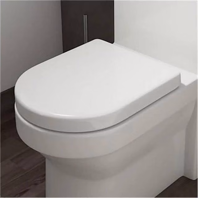 SPETLEK Affine Tivoli D-Shape Soft Close Toilet Seat, White, Width: 180 cm, Depth: 180 cm, Height: 180 cm – 1