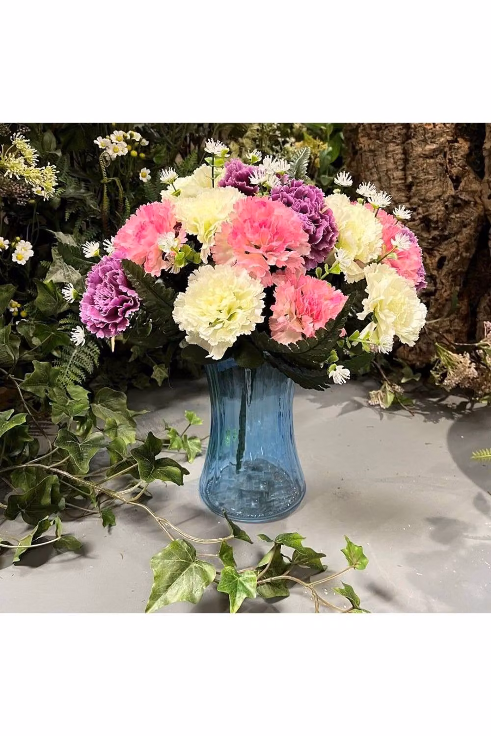 KDMD Blue Floraline Hand Tie Glass Vase, 3 Pack – 2