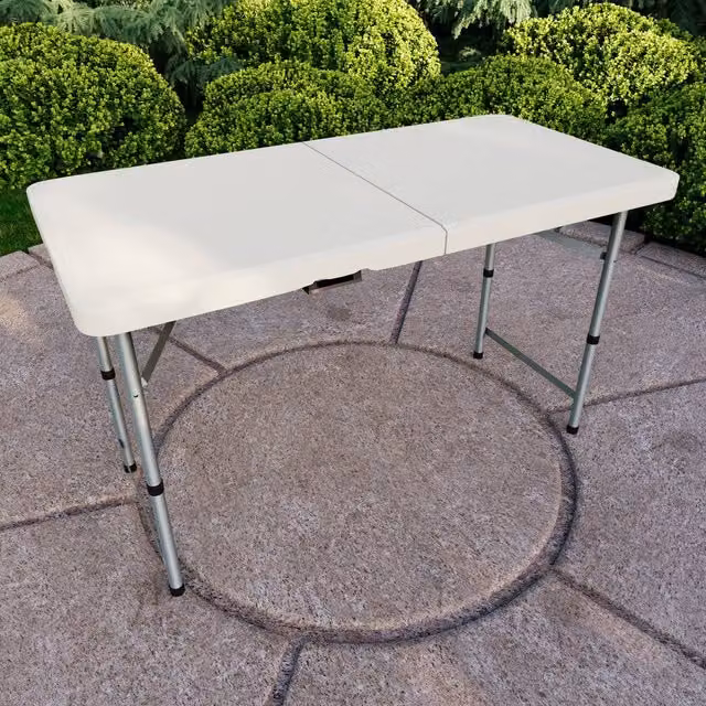 HD Designs Home Vida Folding Garden Table in White – 1