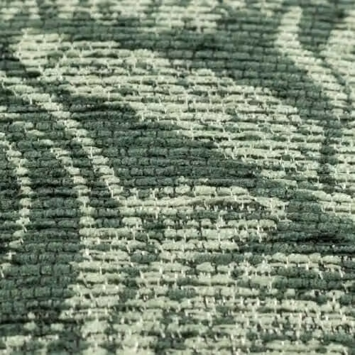 Winter Woods Animal Chenille Polyester Filled Square Cushion in Green, W/D/H: 50 x 50 x 50 cm – 3