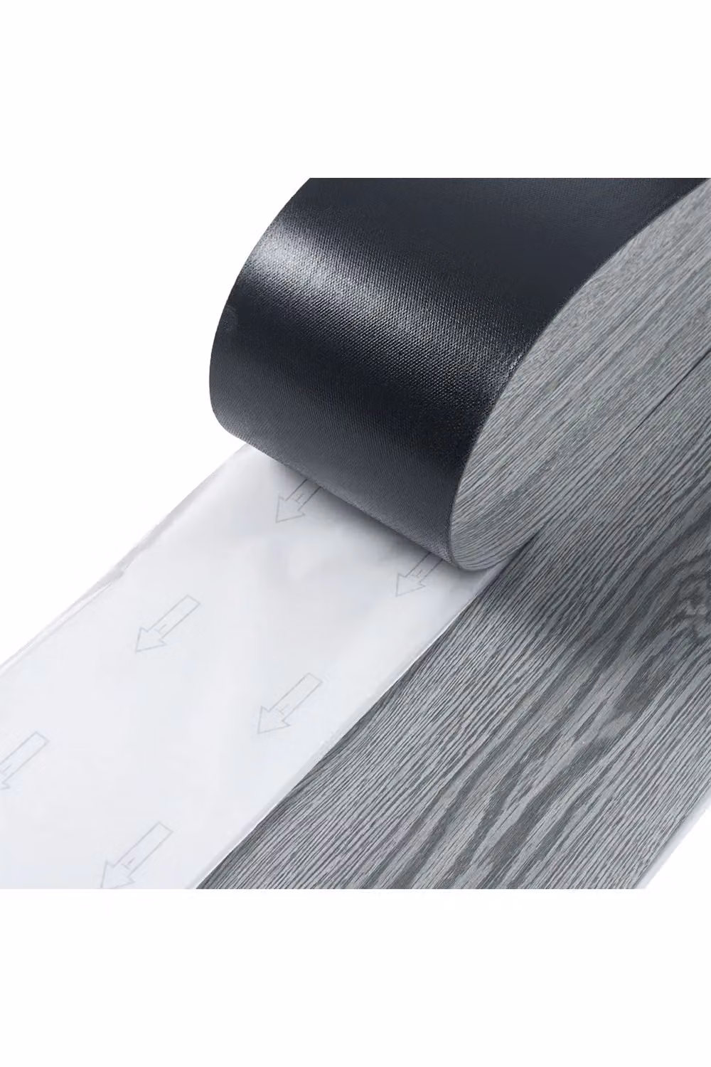 Living and Home 7-Piece Grey Self-Adhesive PVC Wood Grain Effect Flooring, 1m² Pack – 3