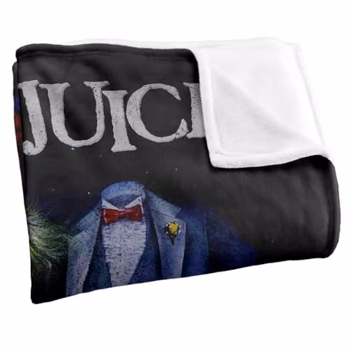 LOGOVISION Beetlejuice 1988 Vintage Poster Super Soft Fleece Throw Blanket, Multicolour, W: 127 cm, D: 152.4 cm – 2